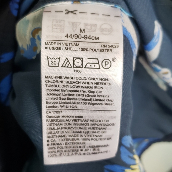 Banana Republic Navy Blue Floral Blouse - Picture 8 of 10